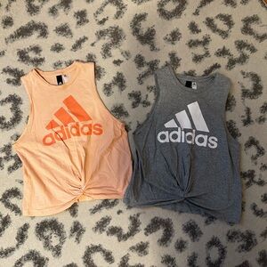 TWO Adidas Workout Tank Tops